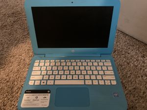 Blue HP Stream 11 laptop